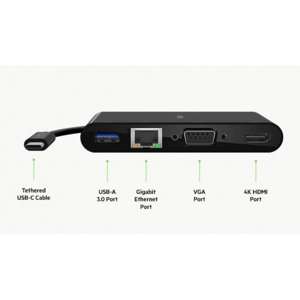 Cable StarTech USB-C Multifunction Adapter for Laptops 4K HDMI