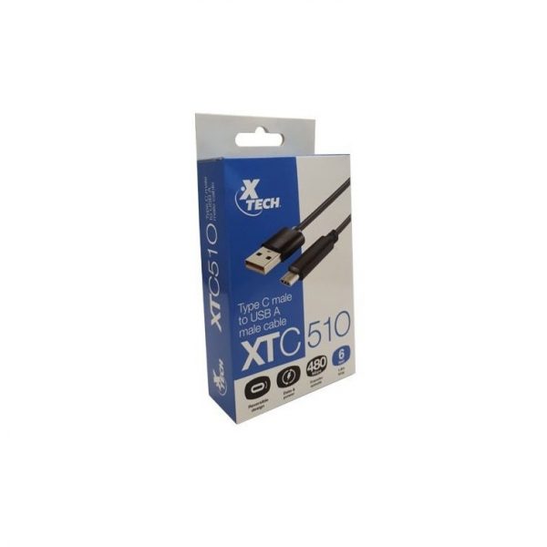 Cable Xtech Cable tipo C macho a USB 2.0 macho 1,8 metros - Imagen 4
