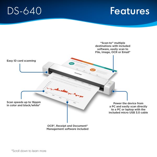 Brother Scanner DS-640 UPC - Imagen 3