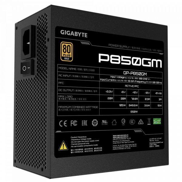 GIGABYTE GP-P850GM Modular 80 PLUS Gold - Imagen 4