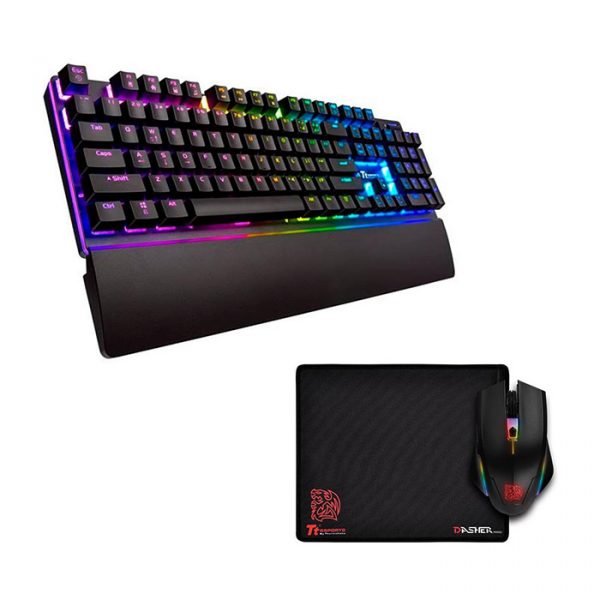 KIT Thermaltake Teclado KB/Challenger Edge Pro + Mouse ELITE + Pad