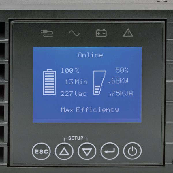 TRP UPS 2.2kVA Online 2U Rack 9 Tomacorrientes - Pantalla LCD - Imagen 3
