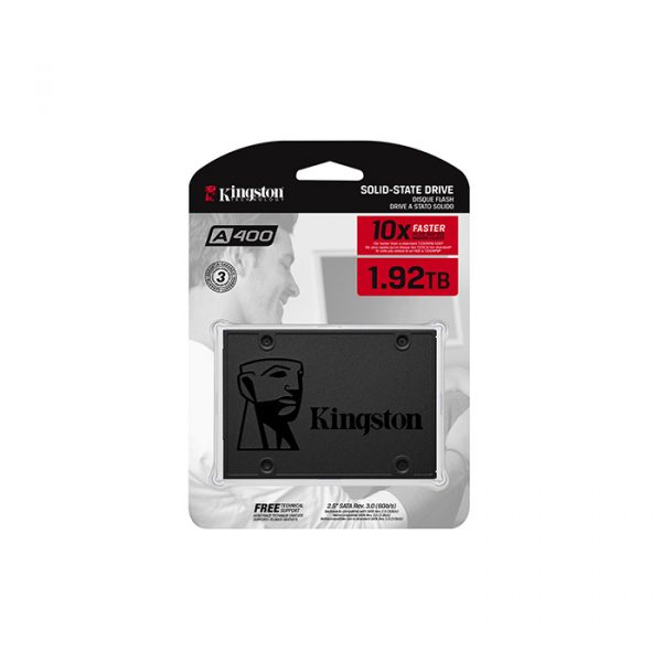 Kingston SSD 1.92TB 500MBs/450MBs A400 Sata3 2.5"